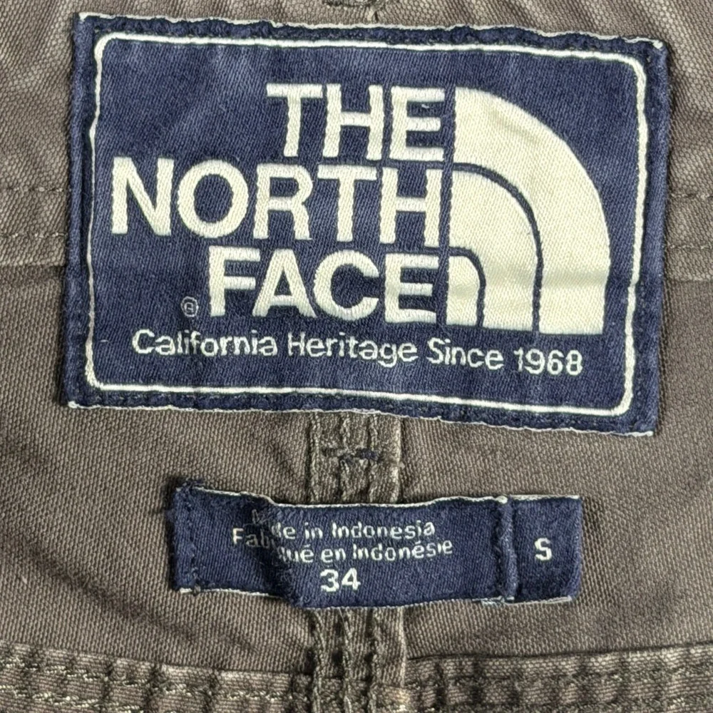 Vintage‎ The North Face Mens Gray Cotton Canvas Heritage Work Pants 34x25